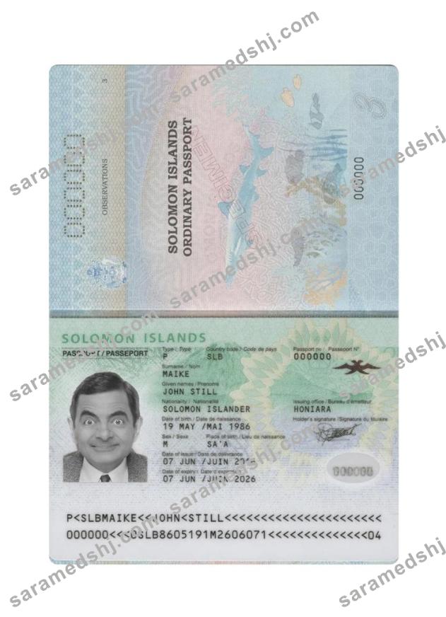 Solomon Islands passport